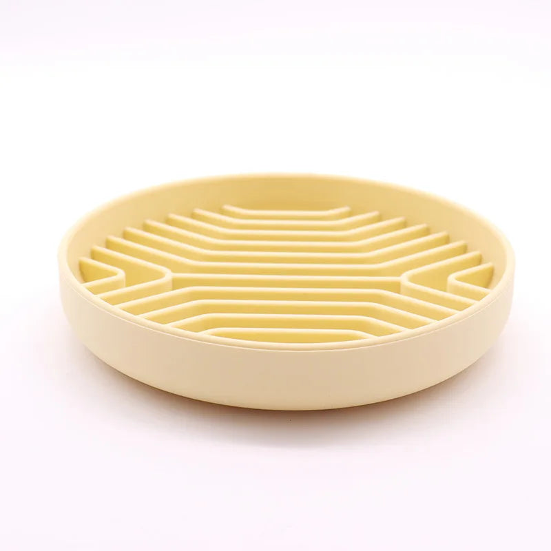 Pet Slow Feeder Bowl | Anti-Choke Anti-Vomit for Dogs Cats | Non-Slip Silicone Mat for Fast Eaters