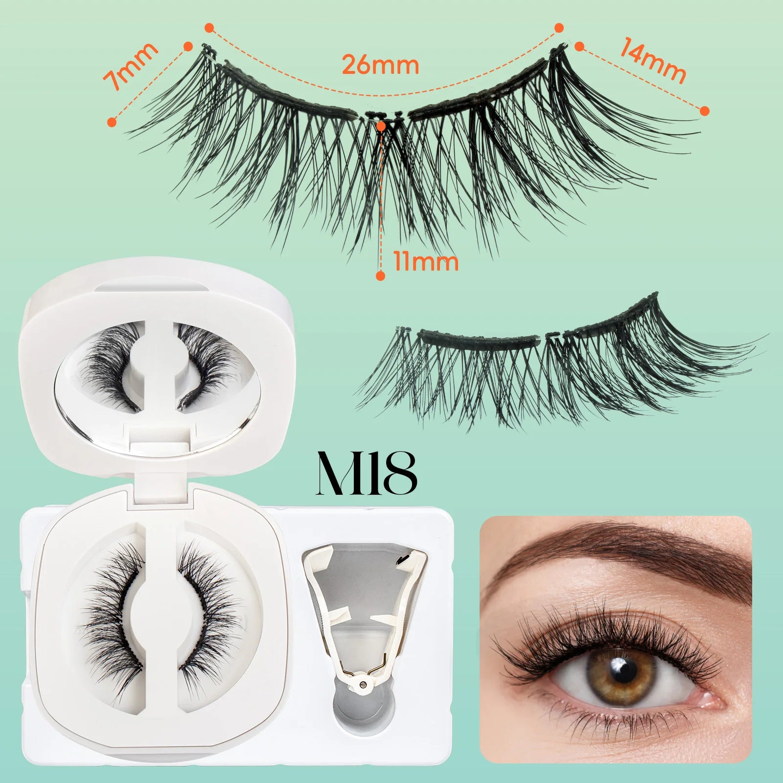 Magnetic eyelashes reusable 3D lashes