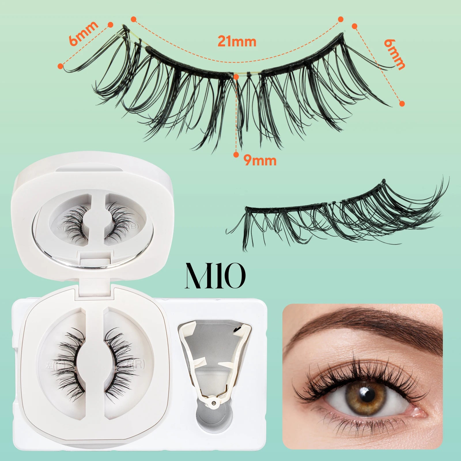 Magnetic eyelashes reusable 3D lashes