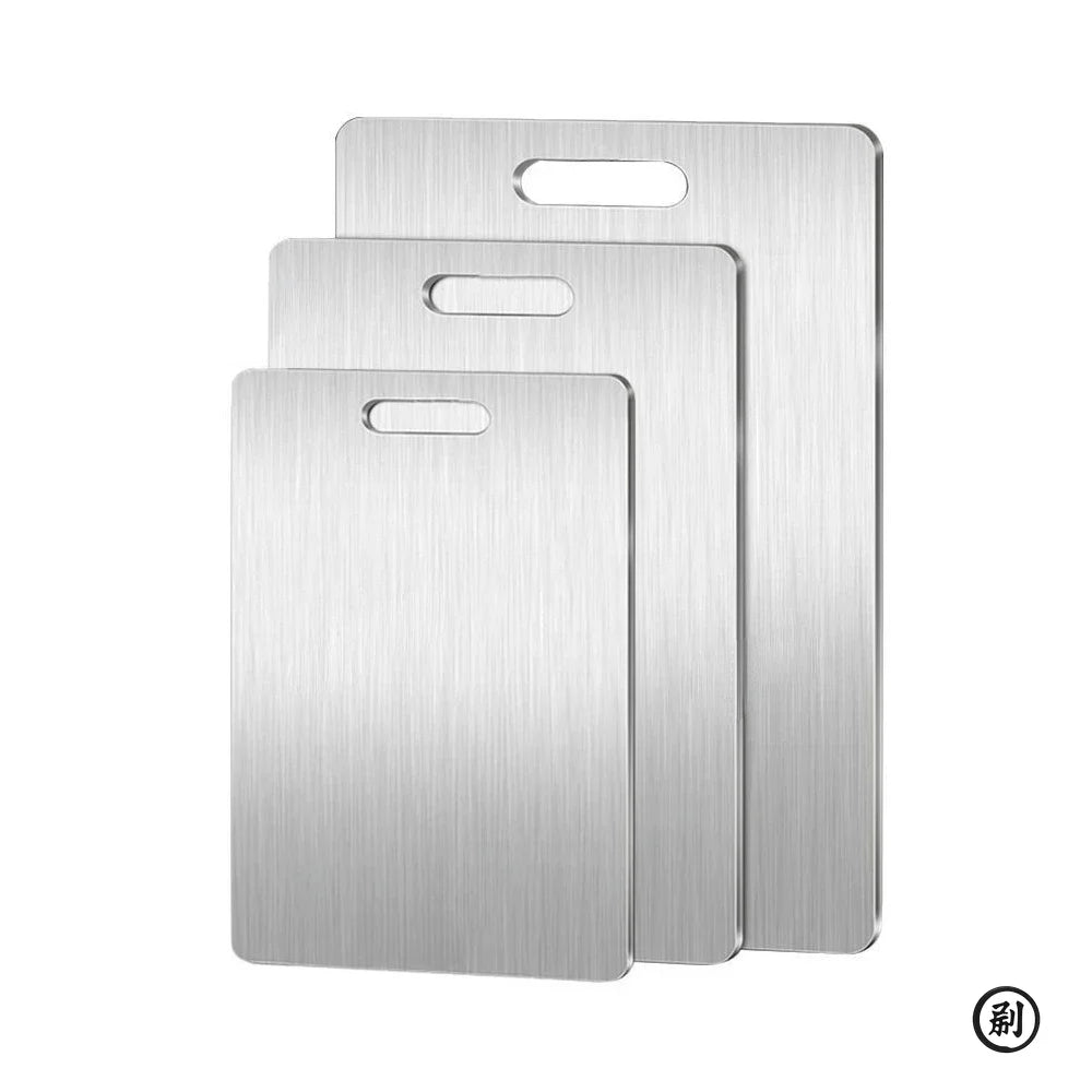 Stainless steel cutting board double sided