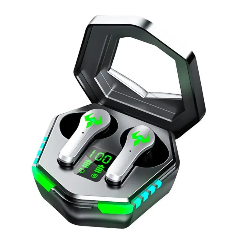 N35 TWS Wireless Headphones with Digital Display, In-Ear Gaming Earphones.