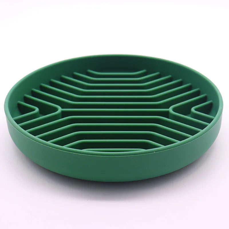 Pet Slow Feeder Bowl | Anti-Choke Anti-Vomit for Dogs Cats | Non-Slip Silicone Mat for Fast Eaters