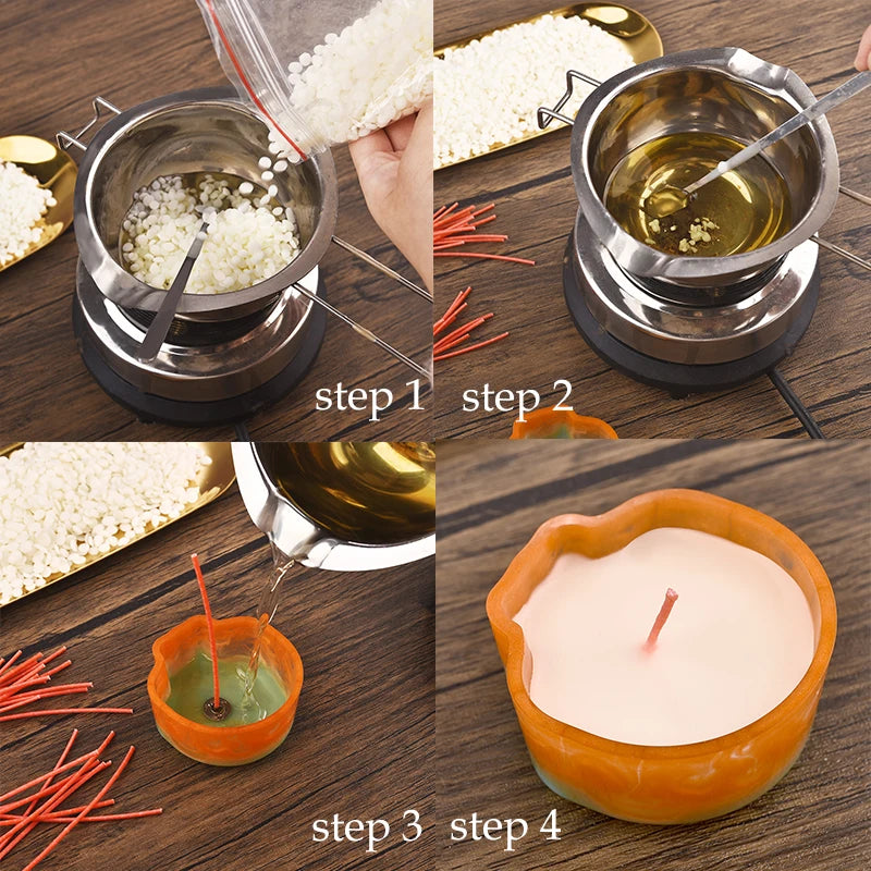 Soy Wax for Candle Making (1kg, 500g, 200g, 50g) | Natural Flaked Wax, Additive-Free | for Handmade Candles, Smokeless, DIY Supplies