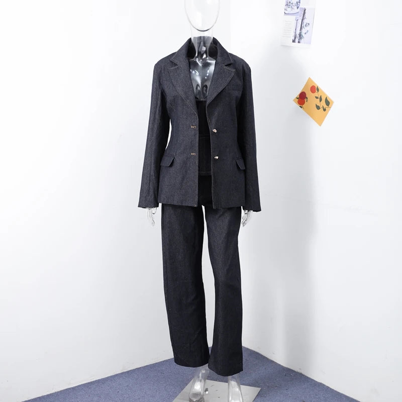 Women's 3-piece denim set