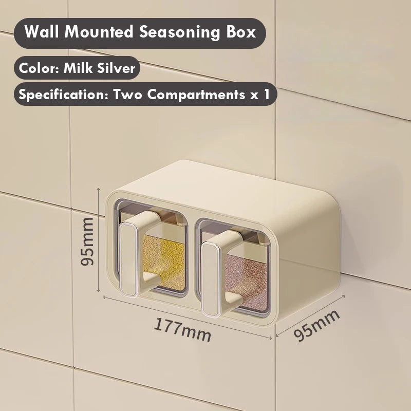 Kitchen spice organizer wall mounted