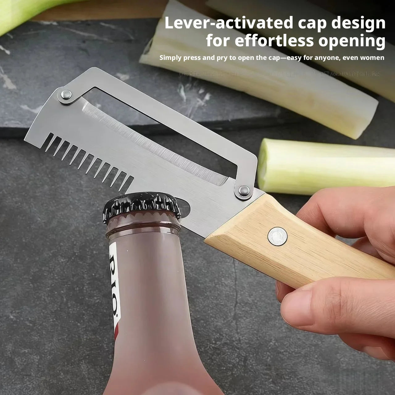 Vegetable peeler with stainless steel blade