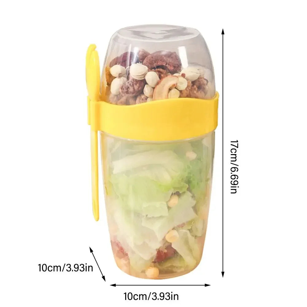 Portable and Multipurpose Airtight Two-Tier Food Container