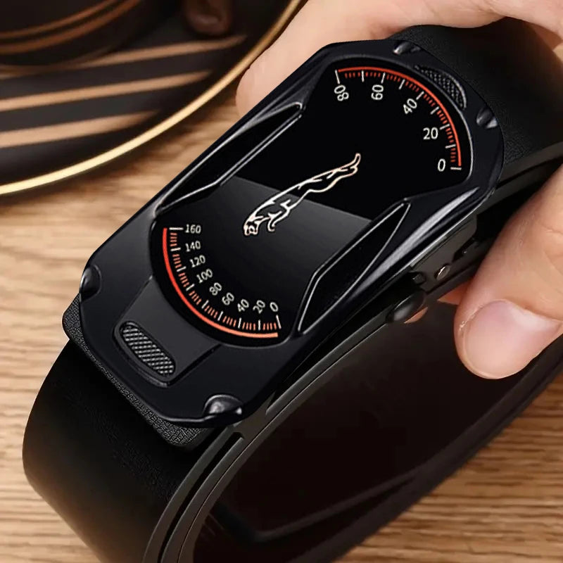 Men's automatic buckle belt