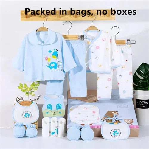 Newborn baby clothes set 18 pieces cotton