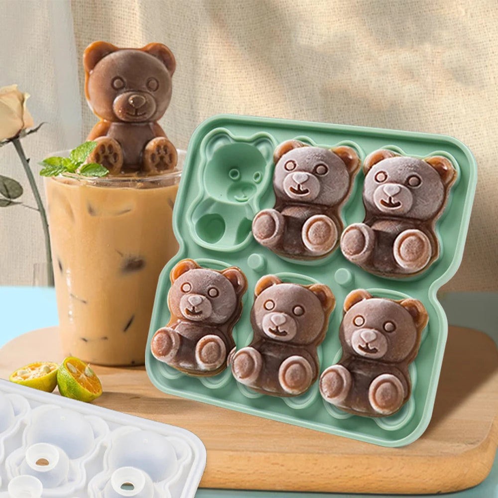 3D Teddy Bear Ice Mold