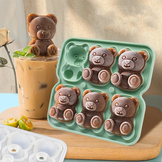 3D Teddy Bear Ice Mold