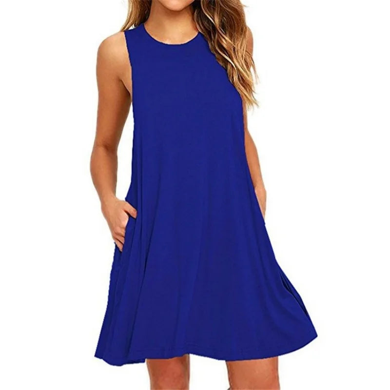 Women's summer dress with pockets