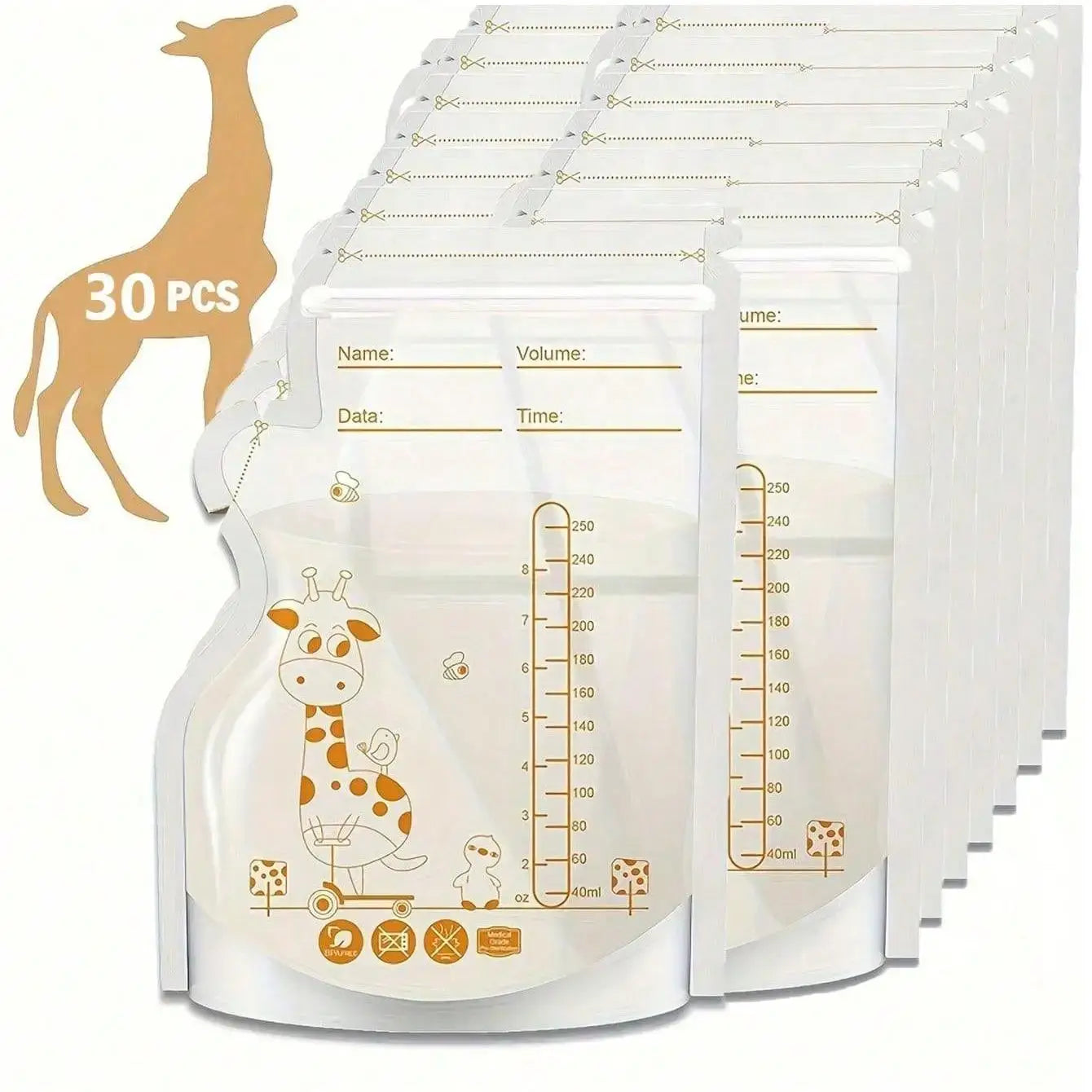 Breastmilk storage bags BPA free