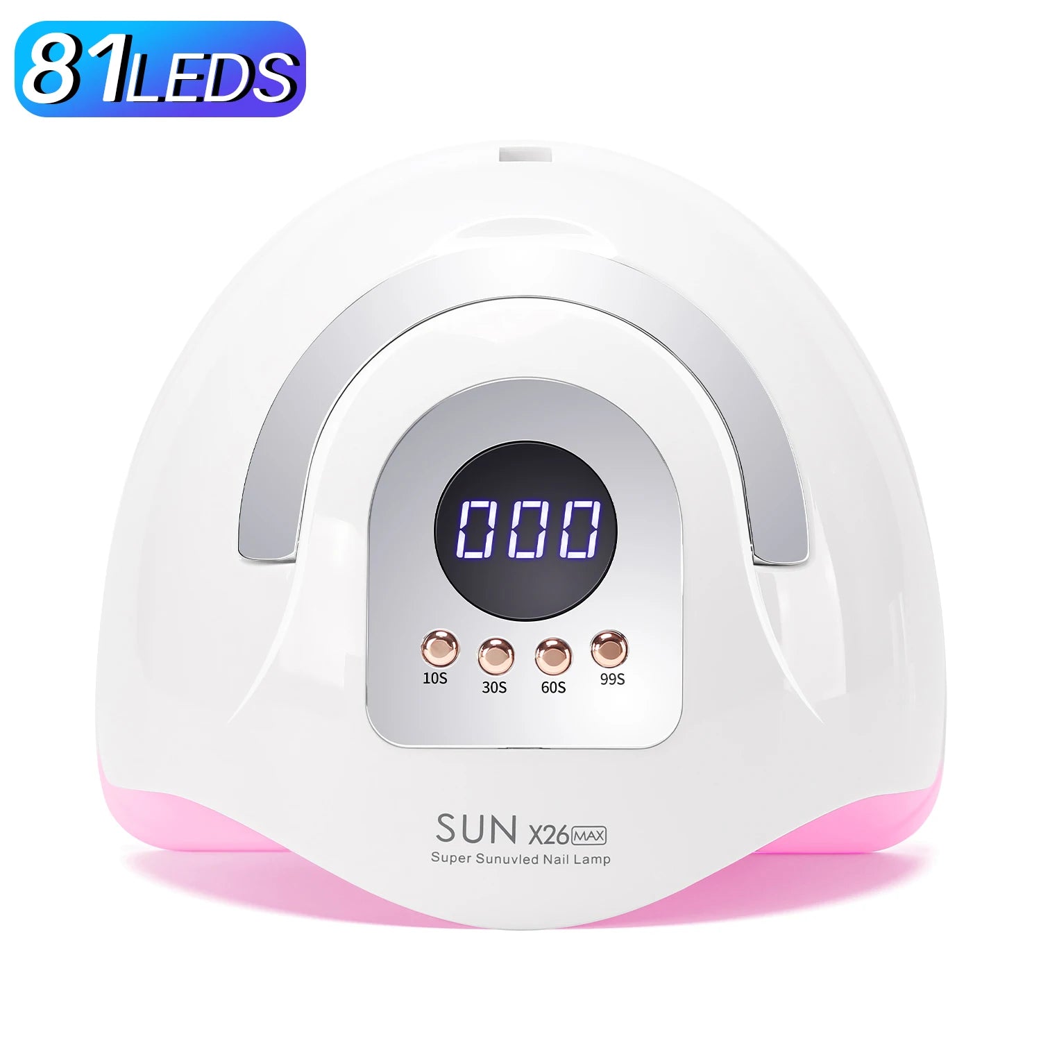 UV LED Nail Lamp 380W, Compatible with All Gel Polishes for Home & Salon Use