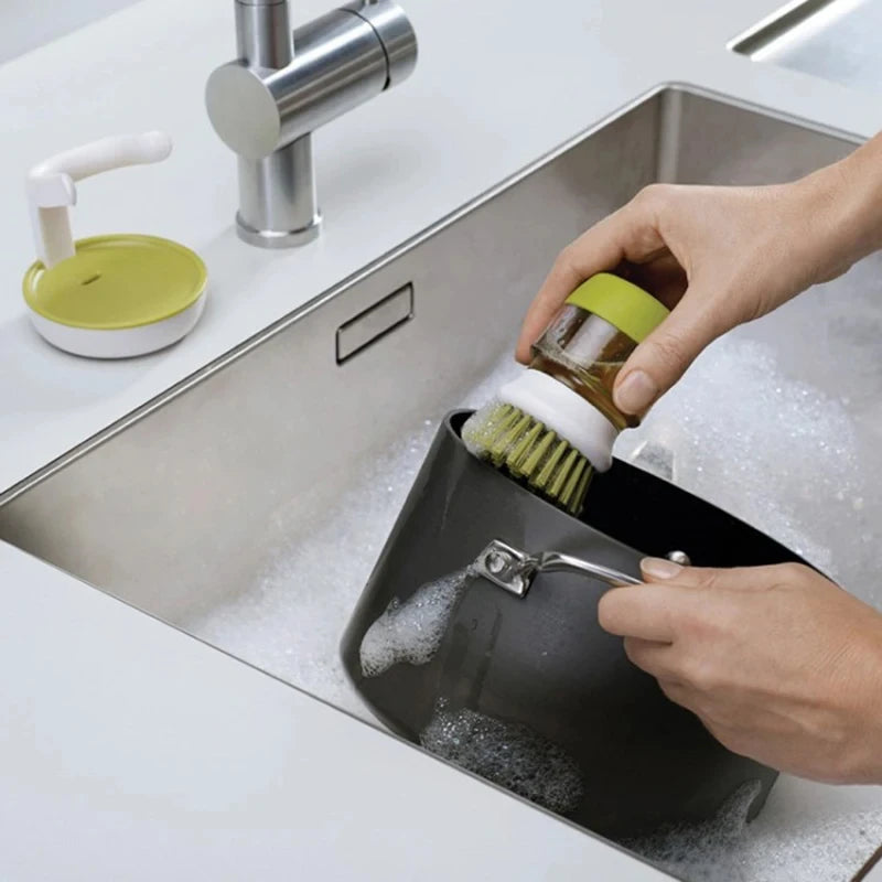 Kitchen Scourer with Soap Dispenser | Multipurpose Brush