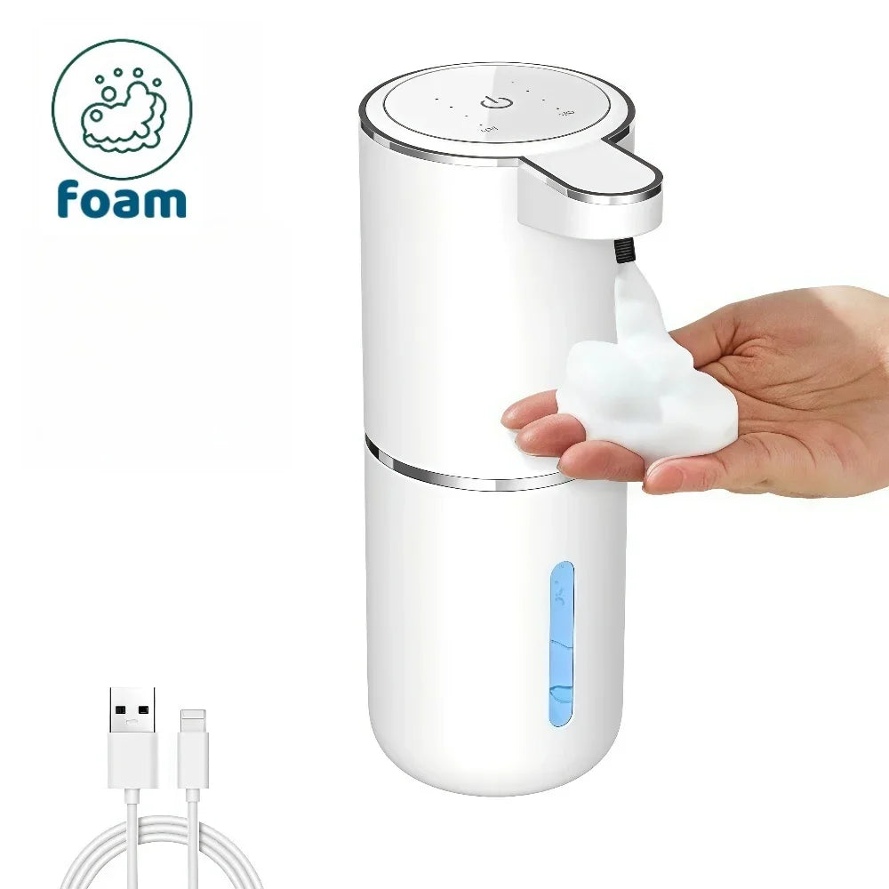Automatic Soap Dispenser (Liquid/Foam) | Touchless Electric with Infrared Sensor | USB Rechargeable for Bathroom & Kitchen
