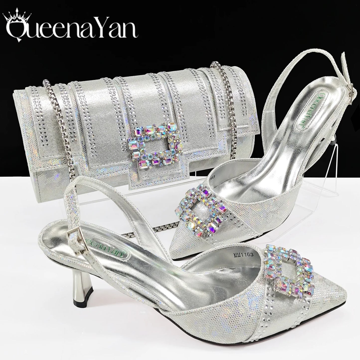 Women Evening Shoe and Handbag Set | Italian Design