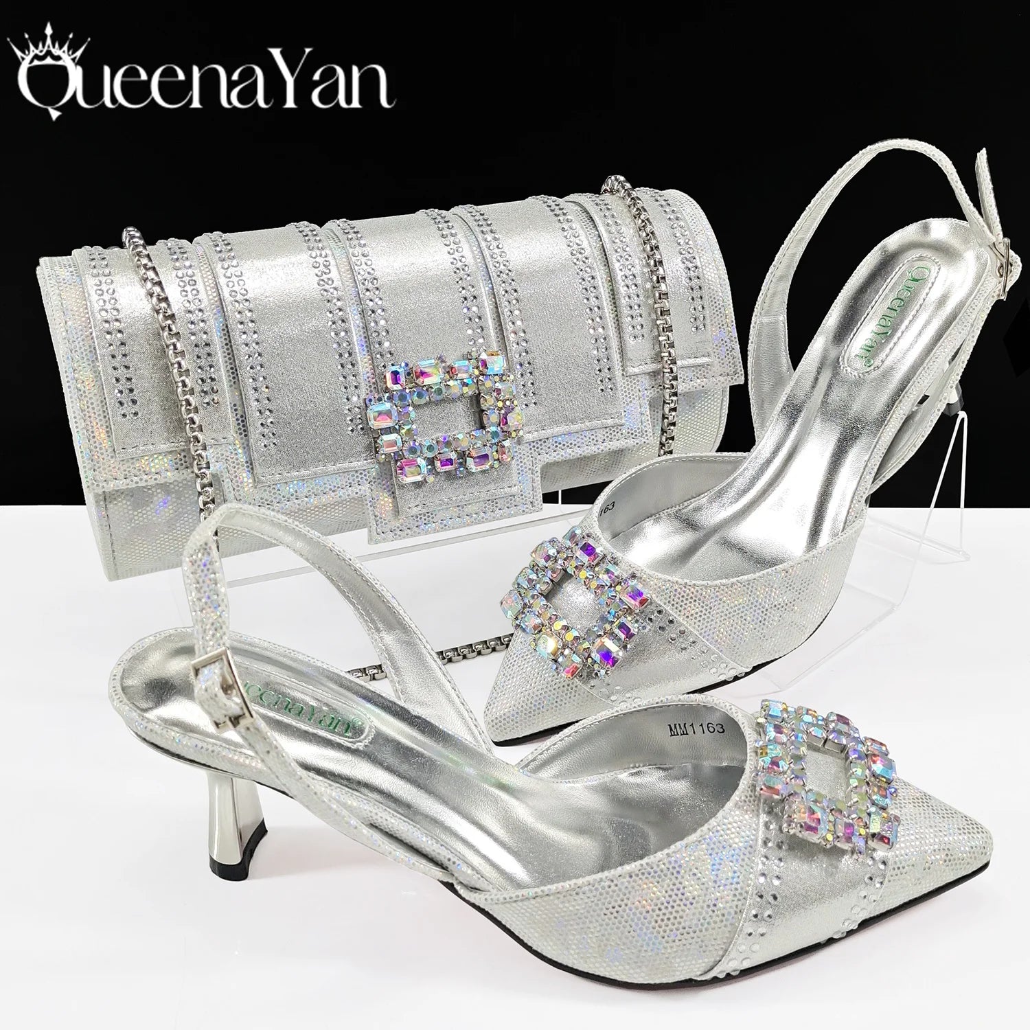 Women Evening Shoe and Handbag Set | Italian Design
