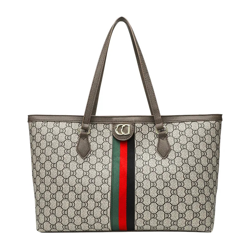 Large Capacity Women's Handbag, Casual Shoulder Tote Bag with Elegant Finish, Ideal for Travel and Work