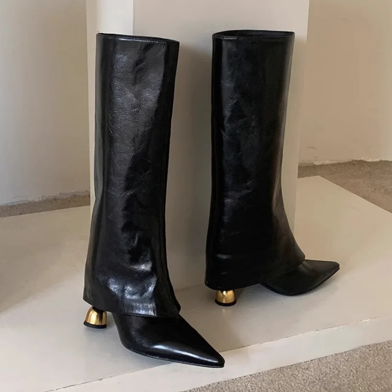 Women's High Heel Boots | Pointed Toe and Knee-High Style | Winter 2026 Collection, Luxury Design