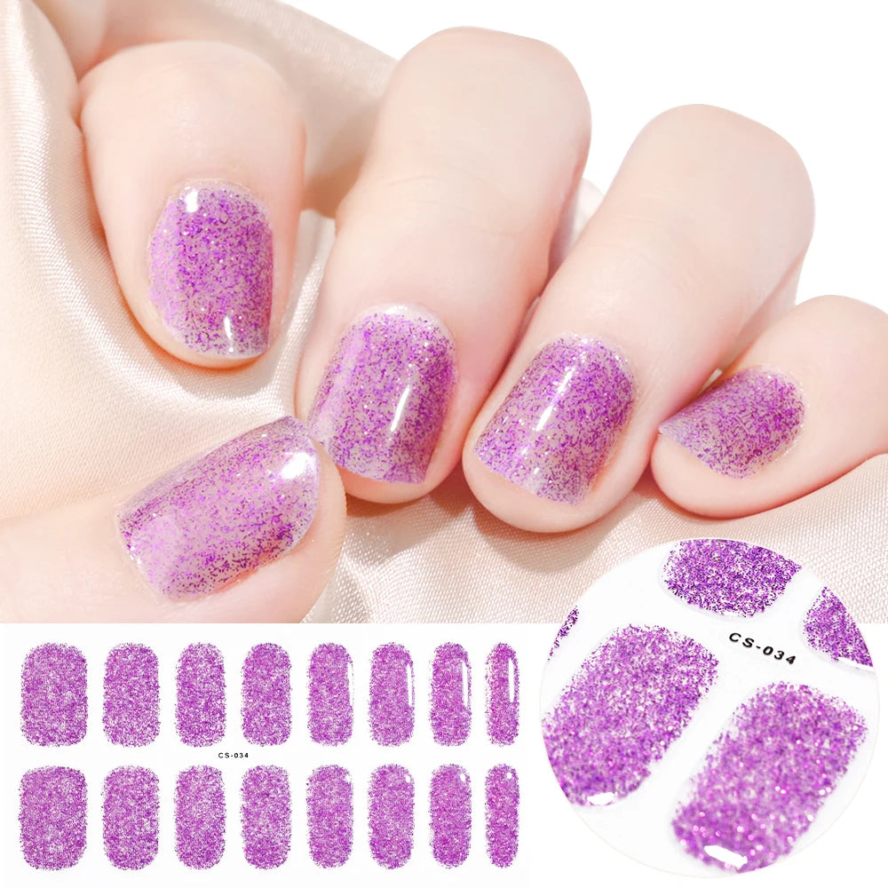 Semi-Cured Gel Nail Wraps with French Tips, Long Lasting for Nail Art & Extensions