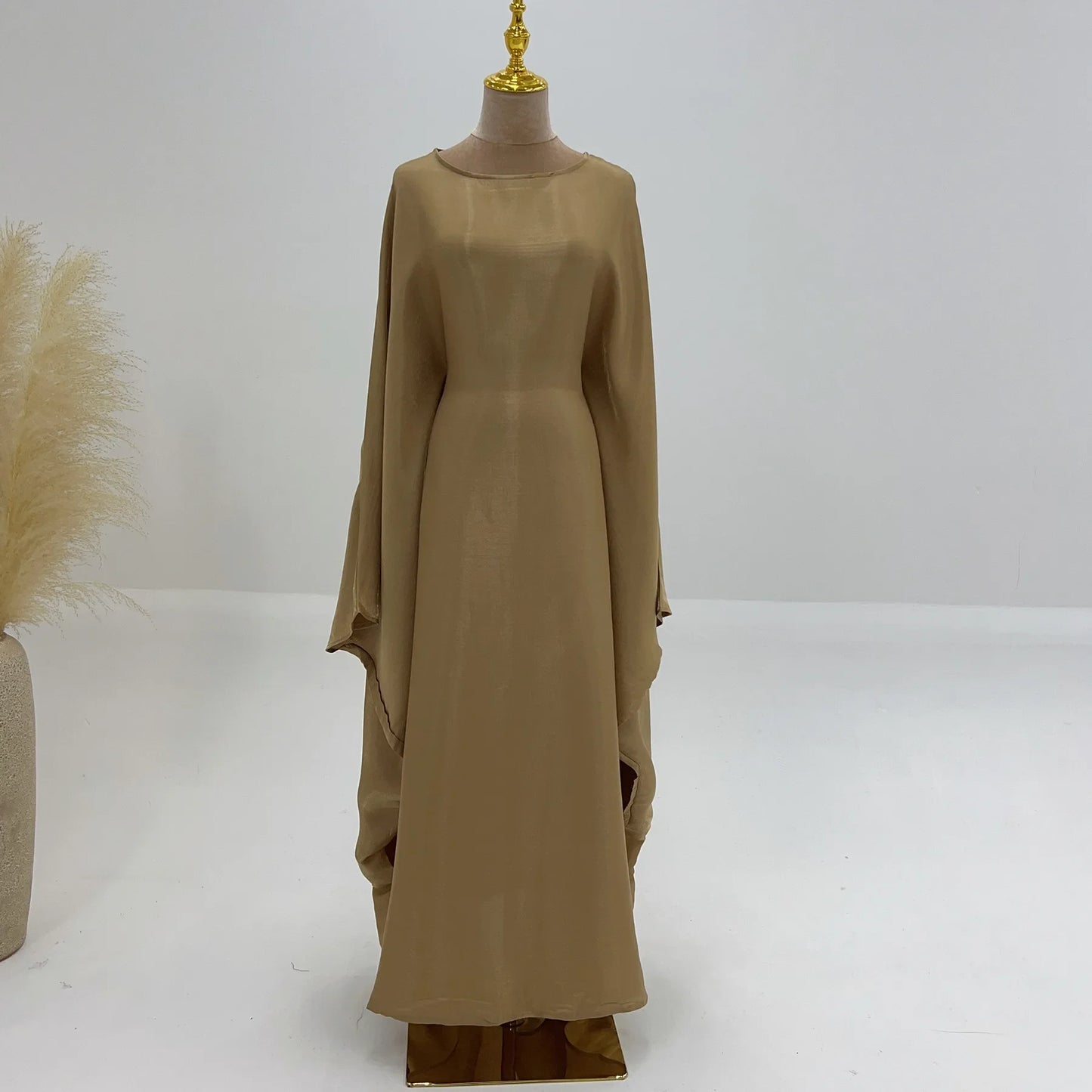 Shiny abaya with butterfly design
