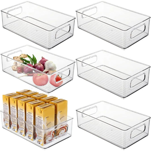 Clear Storage Organizers | Stackable Pantry Bins