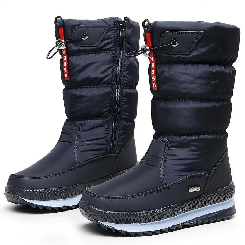 Women's Waterproof Snow Boots | Warm Plush Lining | Non-Slip Platform Sole