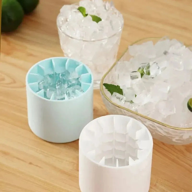 Silicone ice cube molds round tray