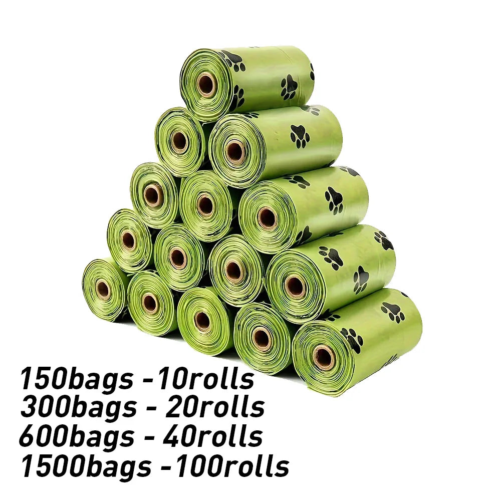 Biodegradable Dog Poop Bags (Large Pack) | Leakproof, with Dispenser, for Cats, Outdoor Cleaning