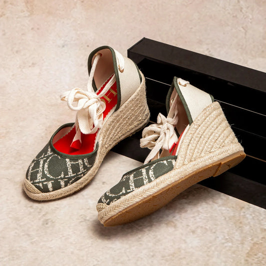 Women's wedge espadrilles | 8cm summer heels with closed toe