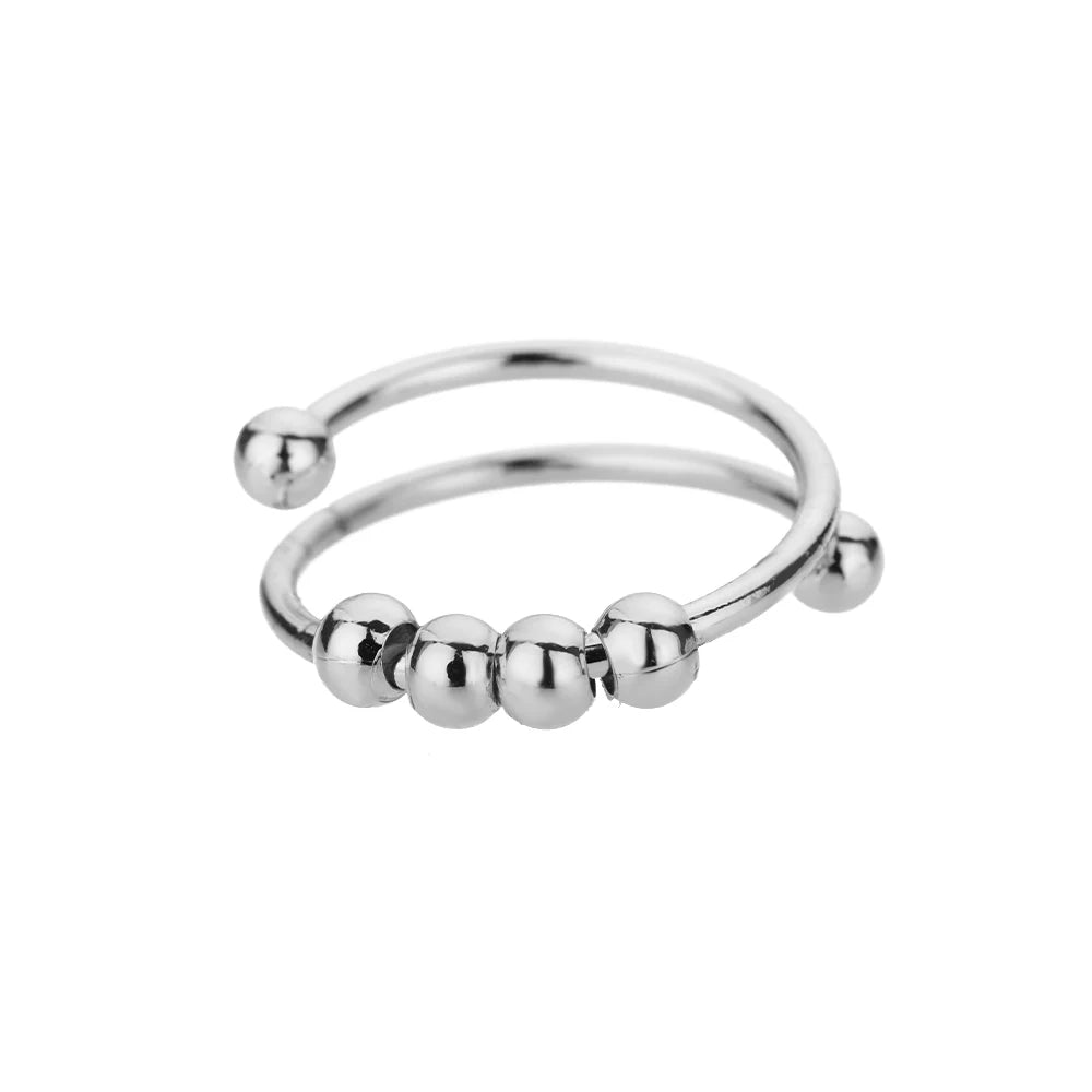 Stainless Steel Ring. Gold Finish. Classic Luxury Design