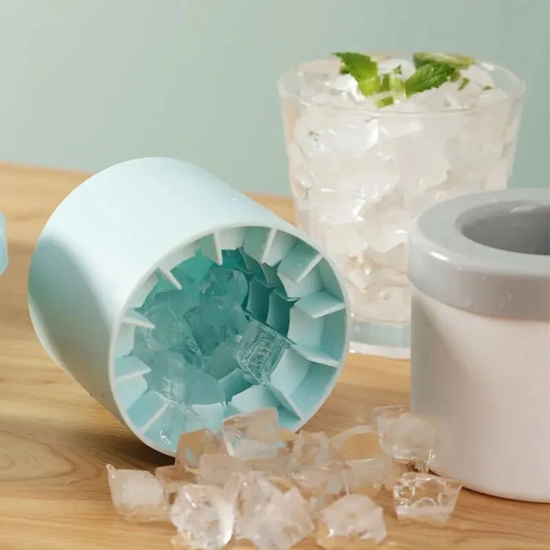 Silicone ice cube molds round tray