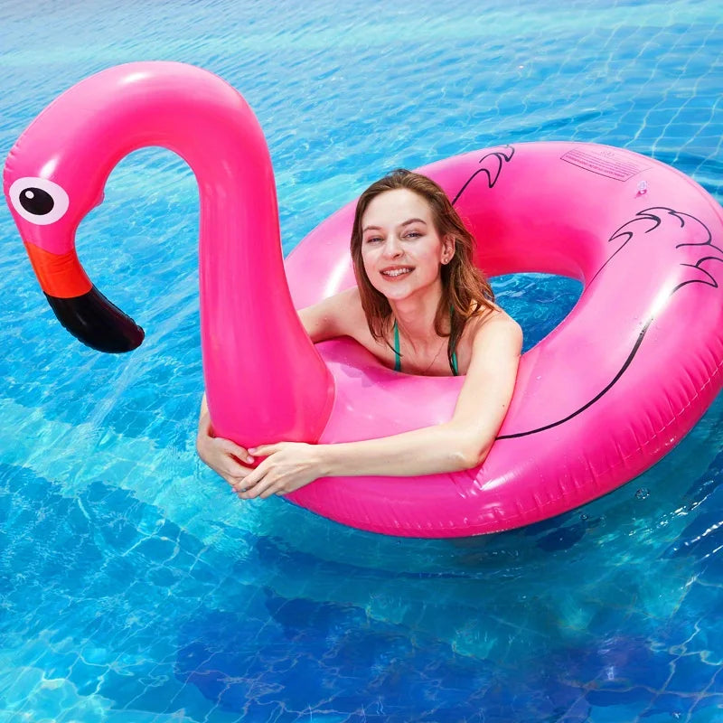 Inflatable Flamingo Pool Float for Adults - Ideal for Pool Parties, Relaxation & Beach Fun