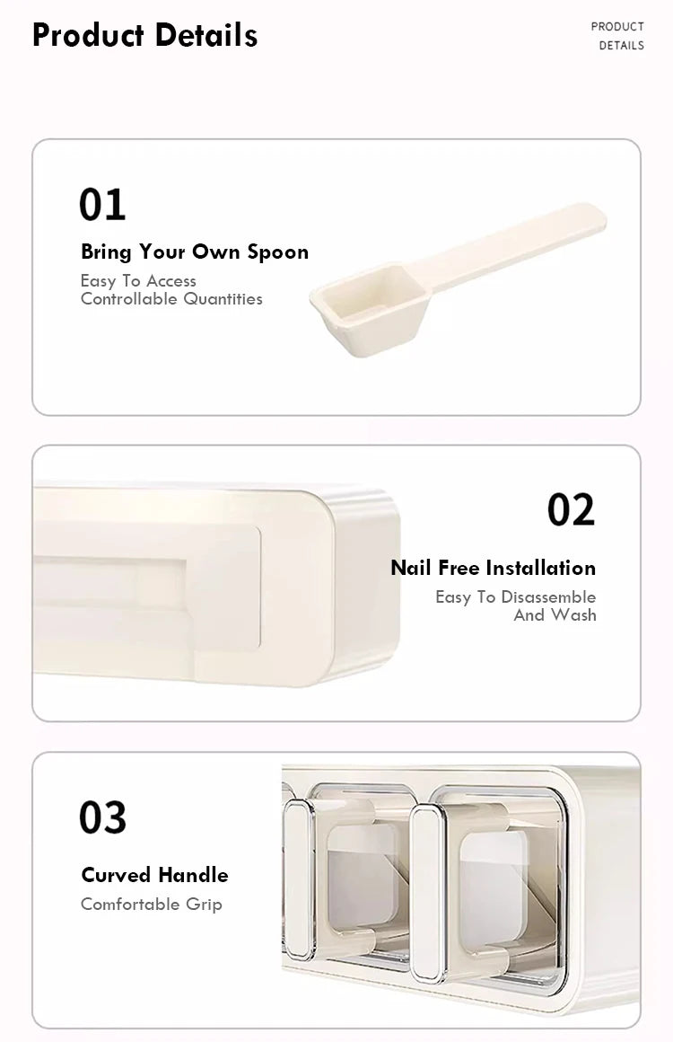 Kitchen spice organizer wall mounted