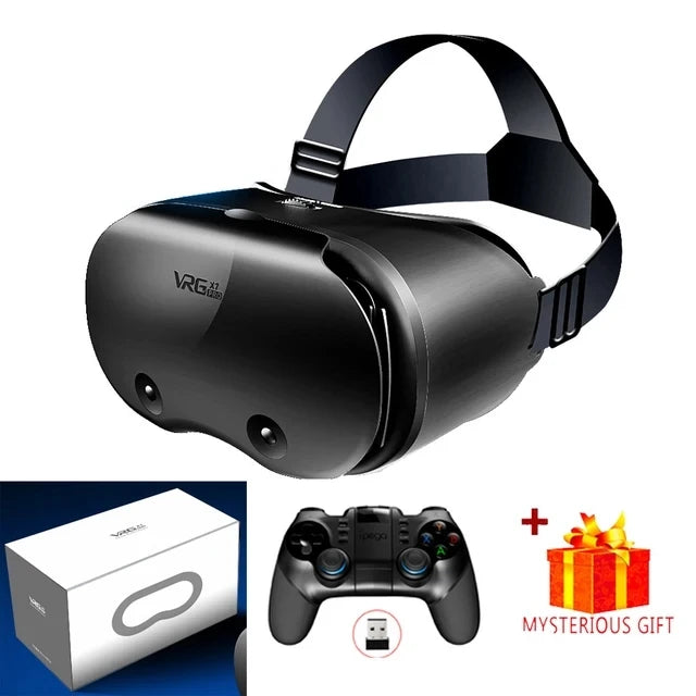 3D VR Headset for iPhone & Android, Virtual Reality Glasses with Real Lenses