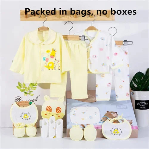 Newborn baby clothes set 18 pieces cotton