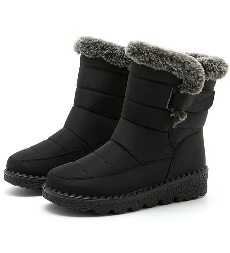 Women's Winter Ankle Boots | Low Heel and Waterproof | Warm Plush Lining, 2026 Trend