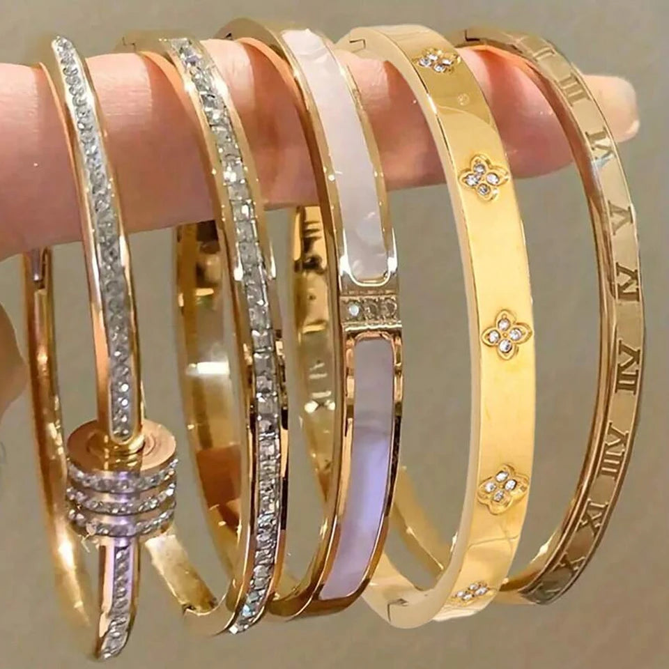 5-in-1 stainless steel jewelry set