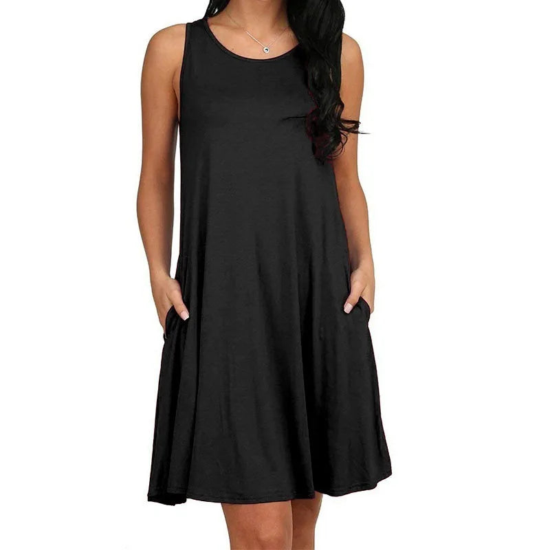 Women's summer dress with pockets