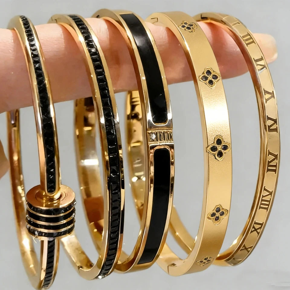5-in-1 stainless steel jewelry set
