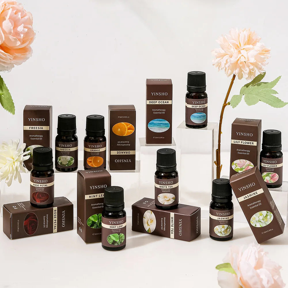 Essential Oils for Diffusers | 10ml Water-Soluble Scented Oifor Humidifiers, Home Aromals | therapy | Lavender, Rose, Eucalyptus, White Peach, Oolong, etc.