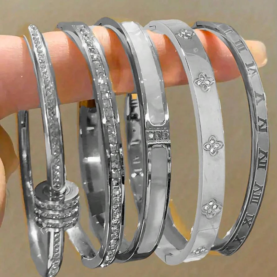 5-in-1 stainless steel jewelry set