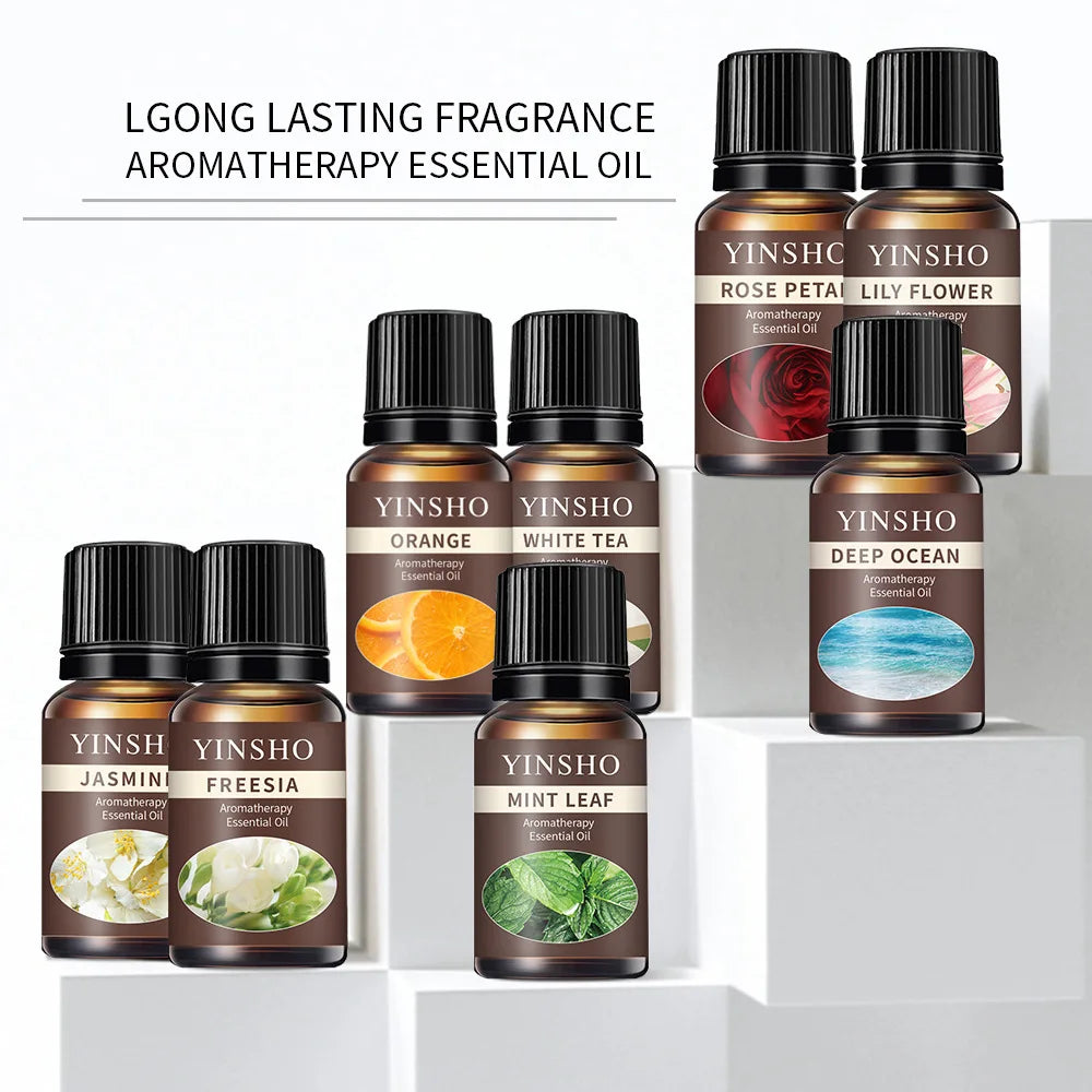 Essential Oils for Diffusers | 10ml Water-Soluble Scented Oifor Humidifiers, Home Aromals | therapy | Lavender, Rose, Eucalyptus, White Peach, Oolong, etc.