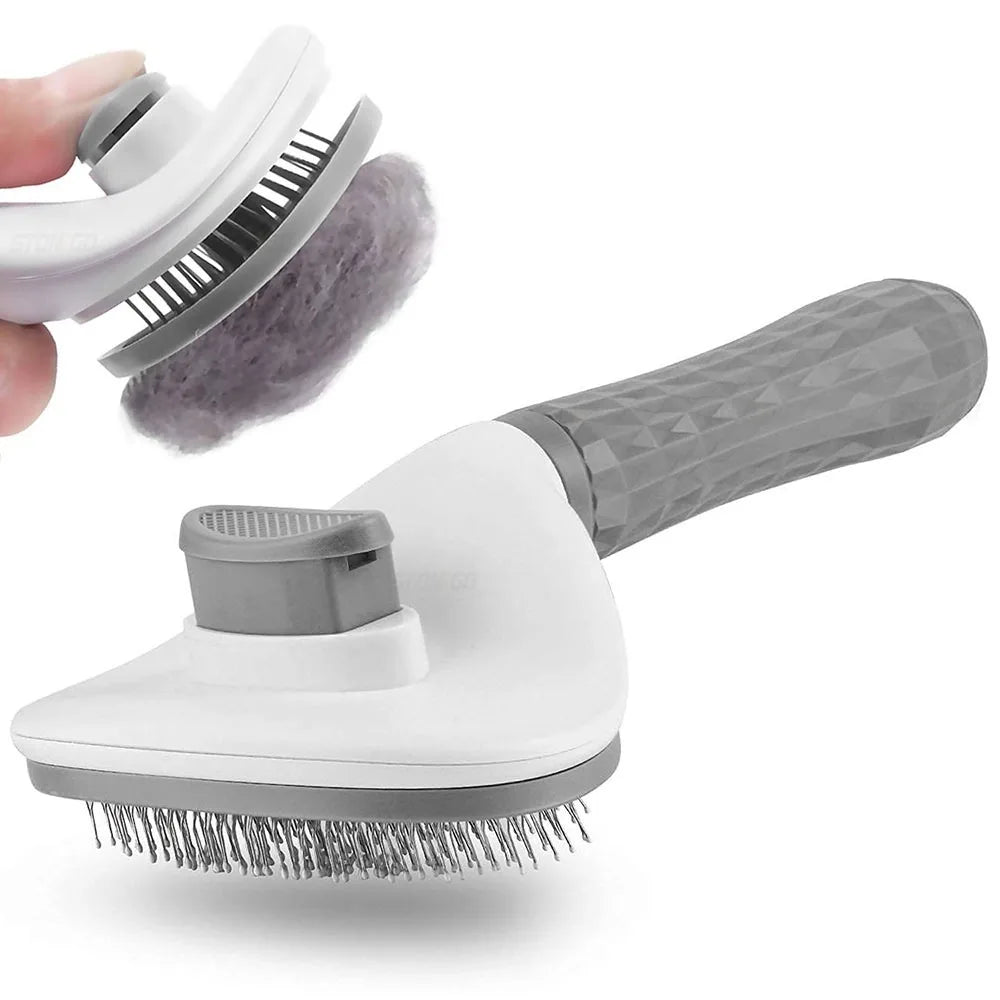 Stonego Self Cleaning Deshedding Slicker Brush for Dogs and Cats