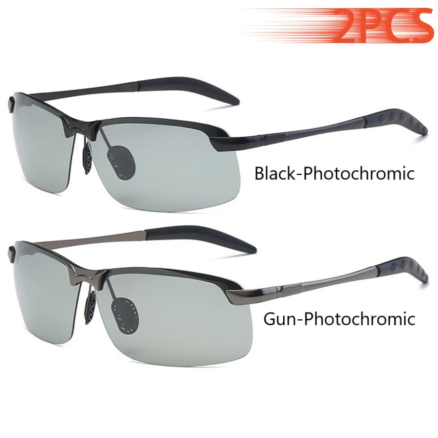 Men's Photochromic Sunglasses - Polarized with UV400 Protection