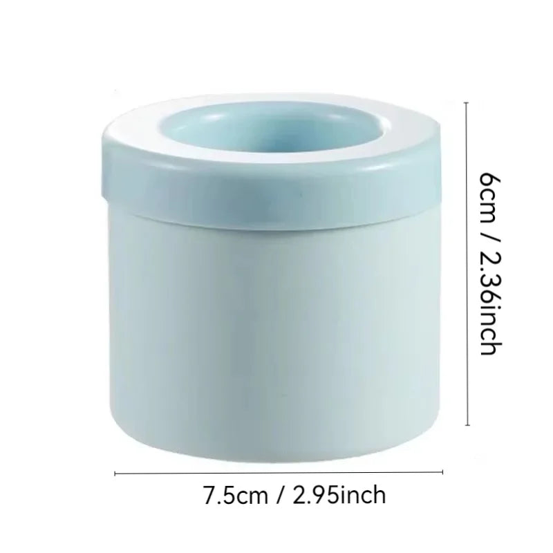 Silicone ice cube molds round tray