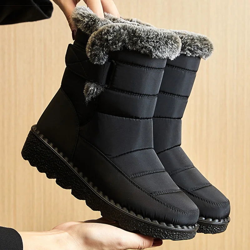 Women's Winter Ankle Boots | Low Heel and Waterproof | Warm Plush Lining, 2026 Trend