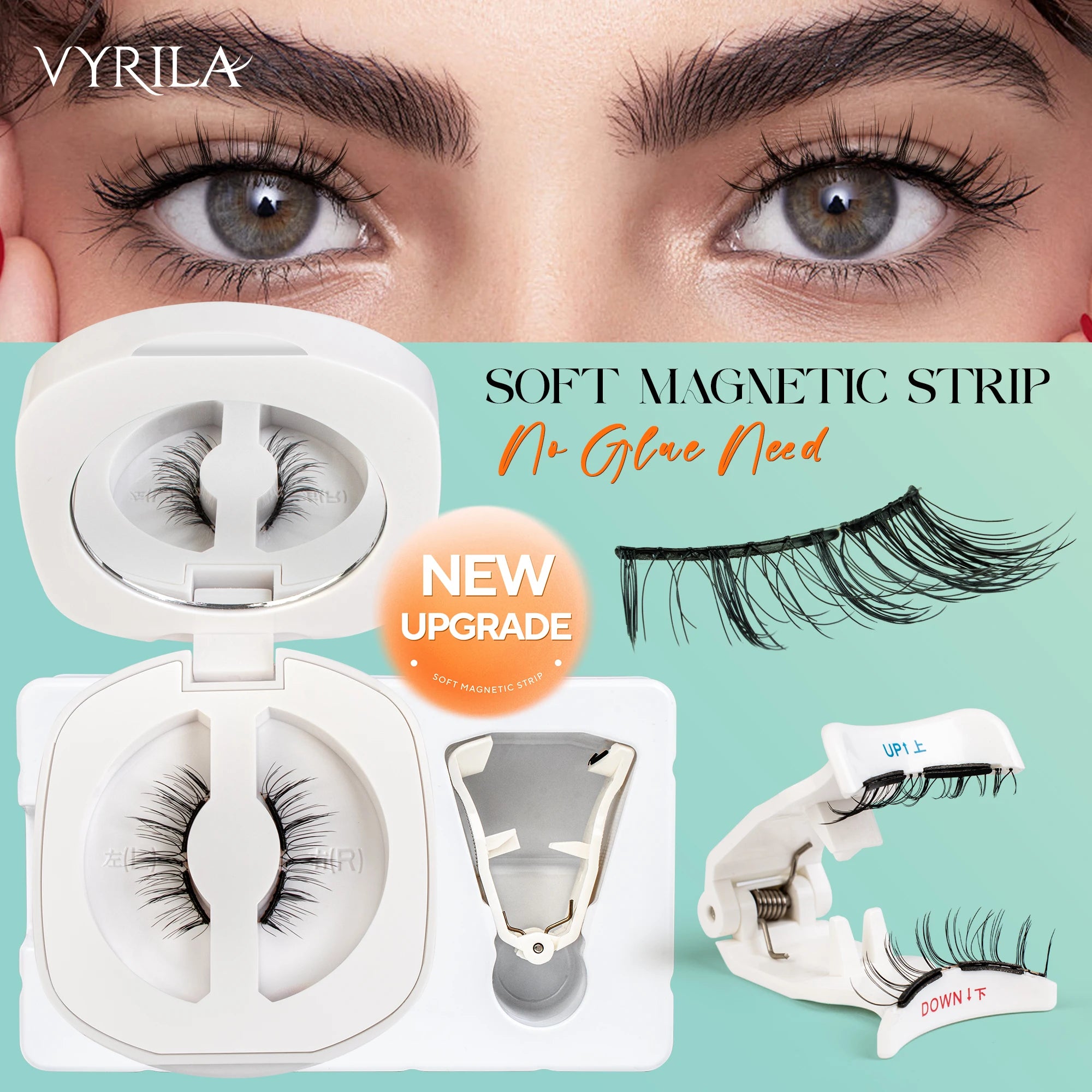Magnetic eyelashes reusable 3D lashes
