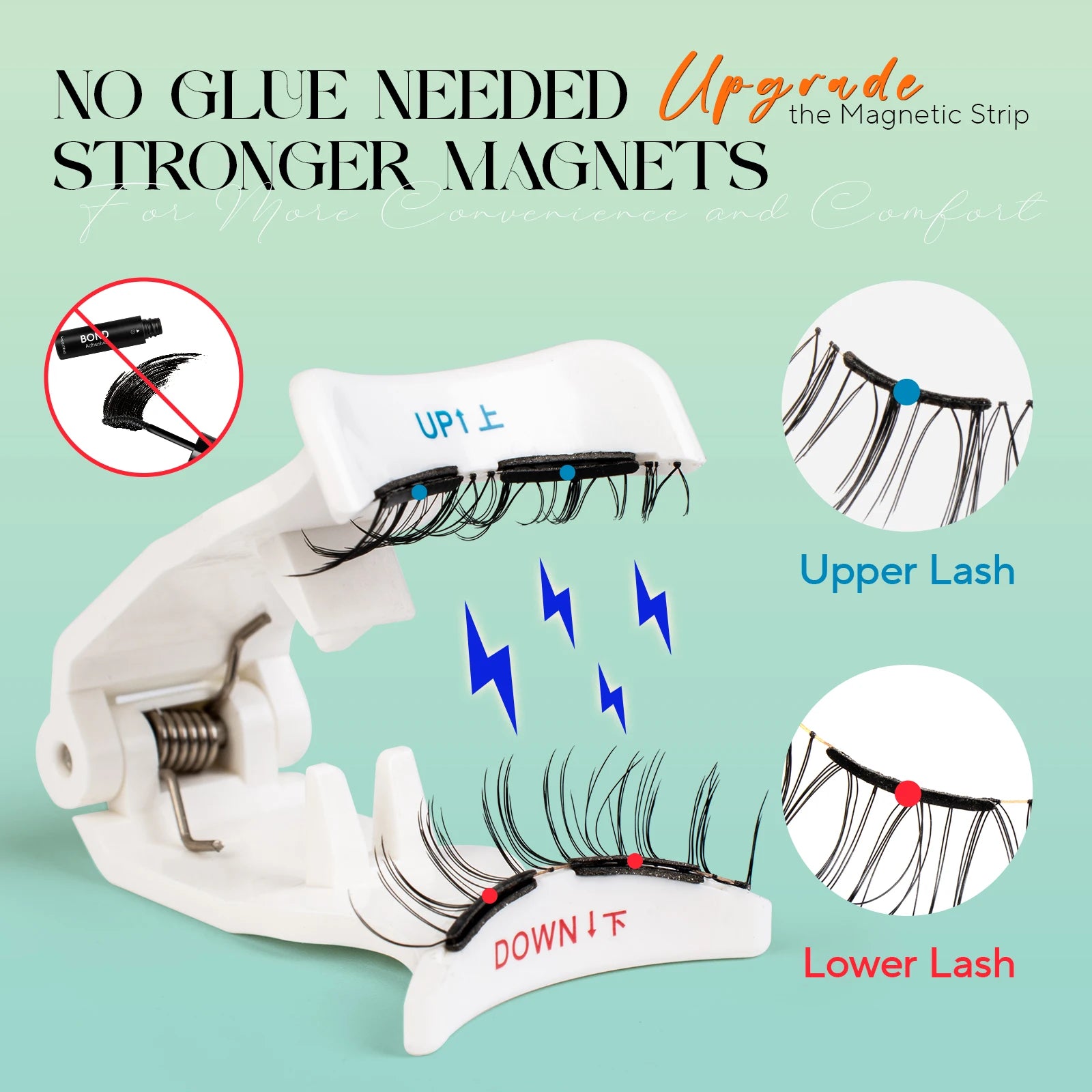 Magnetic eyelashes reusable 3D lashes